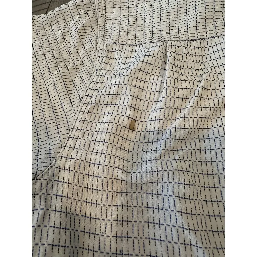 The North Face Men's Medium Short Sleeve Button Down Shirt Beige Check Pattern